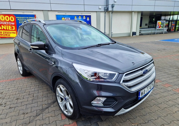 Ford Kuga cena 61900 przebieg: 120000, rok produkcji 2017 z Warszawa małe 211